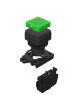 Autonics S2PRS-P1GA, Non-illuminated, Green, Push Button