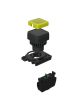Autonics S2PRS-P1YA, Non-illuminated, Yellow, Push Button