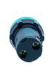 Schneider XB7EV03MPN, Monolithic pilot light, Harmony XB5N XB7N, plastic, green, 22mm, LED, 230V AC