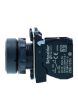 Schneider XB5AA21N, Push button, Harmony XB5, Plastic, Flush, Black, 22mm, Spring Return, Unmarked, 1 NO