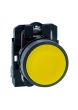Schneider XB5AA51N, Push button, Harmony XB5, Plastic, Flush, Yellow, 22mm, Spring Return, Unmarked, 1 NO