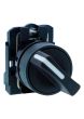 Schneider XB5AD21N, Selector switch, Harmony XB5, Plastic, Black, 22mm, Short handle, 2 position, Stay put, 1 NO