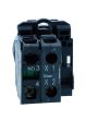 Schneider XB5AK123B1N, Ill selector switch, Harmony XB5, Plastic, Green, 22mm, Short handle, 2 position, Stay put, 24V AC DC, 1 NO
