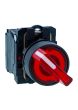 Schneider XB5AK124M2N, Ill selector switch, Harmony XB5, Plastic, Red, 22mm, Short handle, 2 position, Stay put, 230V AC, 1 NC