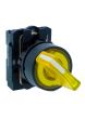 Schneider XB5AK125B1N, Ill selector switch, Harmony XB5, Plastic, Yellow, 22mm, Short handle, 2 position, Stay put, 24V AC DC, 1 NO