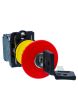 Schneider XB5AS142N, Key emergency switching off push button, Harmony XB5, Plastic, Red, 40mm, Key release, 1 NC