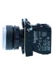 Schneider XB5AW31B1N, Illuminated pushbutton, Harmony XB5, Plastic, Flush, White, 22mm, Spring return, 24V AC DC, 1 NO
