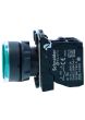Schneider XB5AW33B1N, Illuminated pushbutton, Harmony XB5, Plastic, Flush, Green, 22mm, Spring return, 24V AC DC, 1 NO