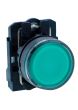 Schneider XB5AW33B1N, Illuminated pushbutton, Harmony XB5, Plastic, Flush, Green, 22mm, Spring return, 24V AC DC, 1 NO