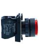 Schneider XB5AW34B1N, Illuminated pushbutton, Harmony XB5, Plastic, Flush, Red, 22mm, Spring return, 24V AC DC, 1 NO