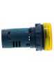Schneider XB7EV05BPN, Monolithic Pilot Light, Harmony XB5N XB7N, Plastic, Yellow, 22mm, LED, 24V AC DC