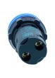 Schneider XB7EV06BPN, Monolithic Pilot Light, Harmony XB5N XB7N, Plastic, Blue, 22mm, LED, 24V AC DC