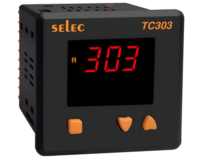Selec TC303AX, 3 Digit single display Digital Temperature Controller, TC/RTD Input, Relay/SSR Output, Size 96x96mm, Panel Mount