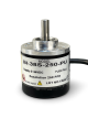 BI-38S-250-PU||Incremental Rotary Encoder, Diameter 38mm, Shaft Type, Shaft Diameter 6mm, PPR 250, Push Pull, 5~24V DC