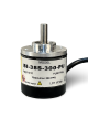 BI-38S-300-PU||Incremental Rotary Encoder, Diameter 38mm, Shaft Type, Shaft Diameter 6mm, PPR 300, Push Pull, 5~24V DC
