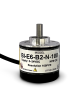 BI-E6-B2-N-100||Incremental Rotary Encoder, Diameter 38mm, Shaft Type, Shaft Diameter 6mm, PPR 100, NPN, 5~24V DC, AB Output