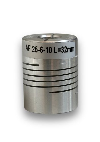 AF-25-6-10-L-32||Aluminium Alloy coupling,6mmx10mm (Encoder, Stepper Motor) 
