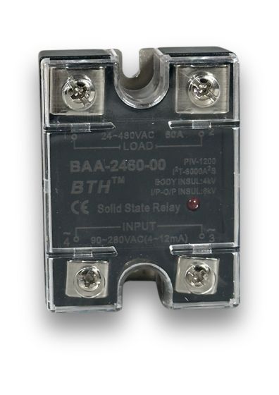 BAA-2460-00||AC Input AC Output, 60A Solid State Relay, Single Phase 