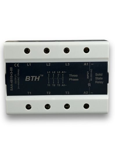 BAA-4810x3-00||AC Input AC Output, 10A Solid State Relay, Three Phase 