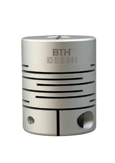 BCS-31-25-10-8-A||Spiral Aluminium Flexible Coupling, 10mmx8mm (Encoder, Stepper Motor) 