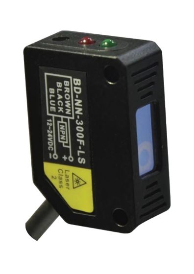 BD-NN300F-LS||Laser Diffuse Photo Sensor, Sensing Range 300mm, NPN