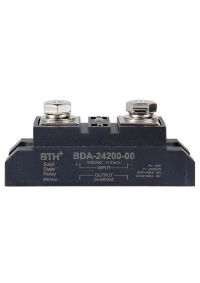 BDA-24200-00||DC Input AC Output, 200A Solid State Relay, Long Heavy Duty, Single Phase  