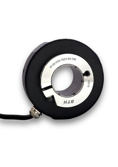 BI-80H30-1024-N2-5M||Incremental Rotary Encoder, Diameter 80mm, Hollow Type, Hollow Diameter 30mm, PPR 1024, Push Pull, 5~24V DC