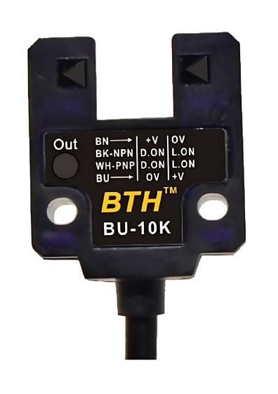 BU-10K||10mm Slot U-Shape Photo Sensor, PNP/NPN, NO/NC Selectable