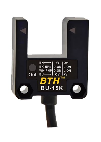 BU-15K||15mm Slot U-Shape Photo Sensor, PNP/NPN, NO/NC Selectable 