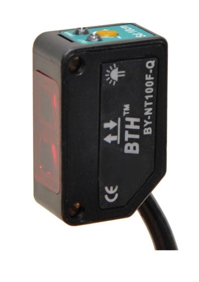 BY-PT100F-Q||Small Diffuse Photo Sensor, Sensing Range 100mm, PNP