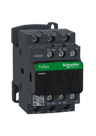 Schneider CAD50M7, TeSys D control relay - 5 NO - <= 690V, 220V AC standard coil