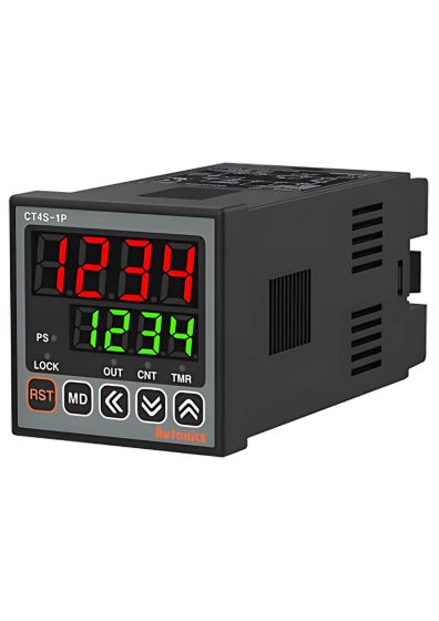 Autonics CT4S-1P4,  Programmable Digital Counter+Timers, 4-digit 7-segment LED, Panel Mount