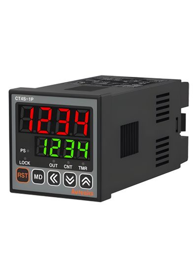 Autonics CT4S-1P4T, 100-240VAC~ 50/60Hz, 4-digit 7-segment LED, Programmable Digital Counter/Timer