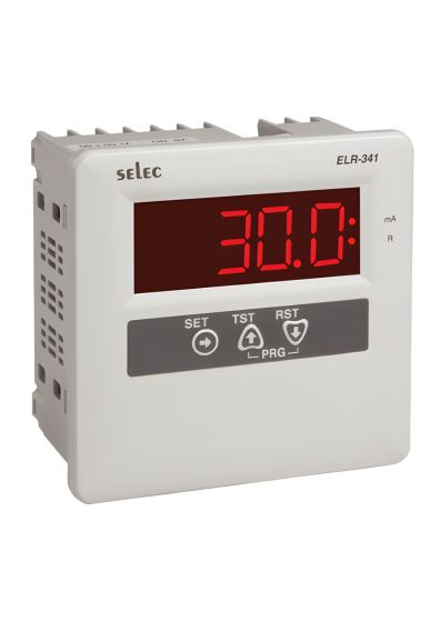 Selec ELR-341-1, 3 Digit 7 Segment LED Display, Earth Leakage Monitoring Relay, 96x96mm, Panel Mount