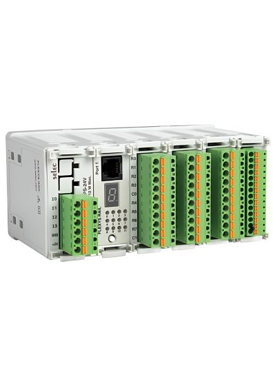 Selec FL-RL-PS-230V, Modular type PLC - Flexys Rail, Power Supply Card 230V, Size 140 x 93.6mm, DIN Rail Mount