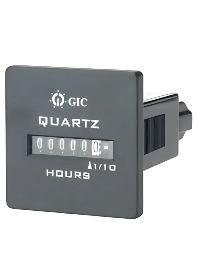 GIC HM 36, Non Resettable Hour Meter, 6 Digits Square Type, 90~264V AC