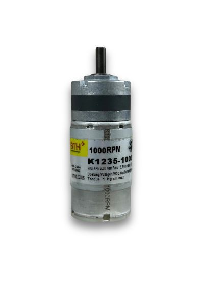 K1235-1000||12V DC Planetary Geared Motor, Diameter 35mm, RPM 1000, Gear Ratio 1:5 
