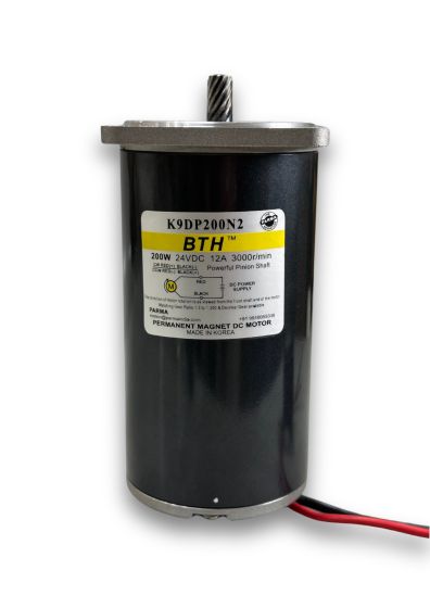K9DP200N2 ||200 Watt 24V DC Motor, Pinion Shaft, Flange 90mm
