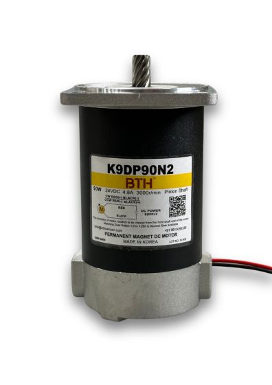 K9DP90N2 ||90 Watt 24V DC Motor, Pinion Shaft, Flange 90mm