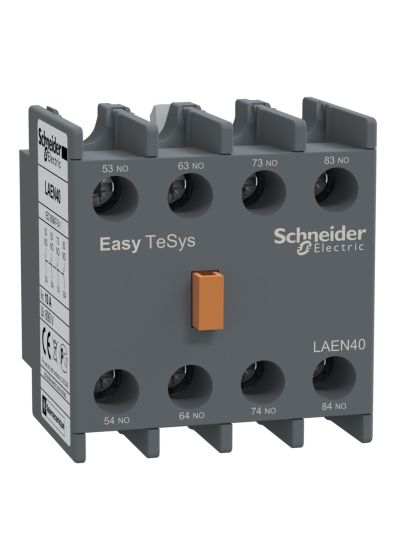Schneider LAEN40, EasyPact TVS - auxiliary contact block - 2 NO + 2 NC - screw-clamps terminals