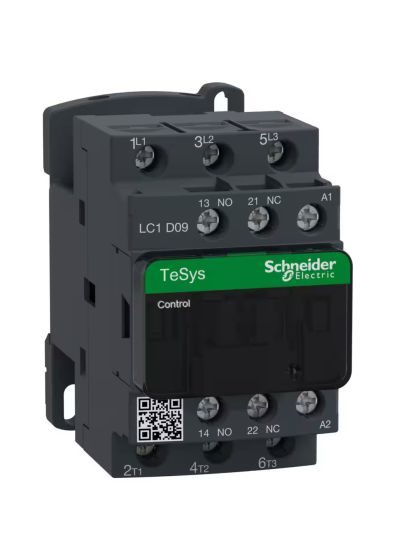 Schneider LC1D09M7, TeSys D contactor - 3P,  440V, 9A,  220V AC coil