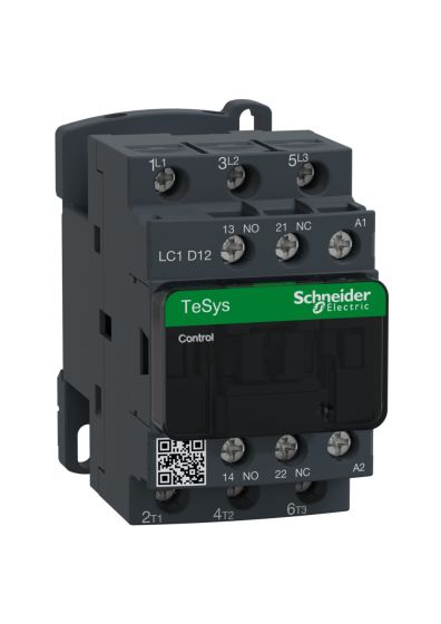 Schneider LC1D12BD, TeSys D contactor - 3 Pole, 440V, 12A, 24 V DC coil