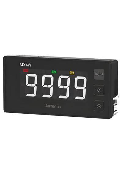 Autonics MX4W-A-F2, 12 Segment, DC current, AC current Frequency, LCD Display Multi Panel Meter