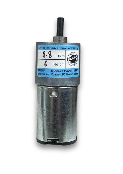 PGDM-12S37-2.8||12V DC Geared Motors, RPM 2.8, Gear Ratio 1:1620, Length 81.7mm  