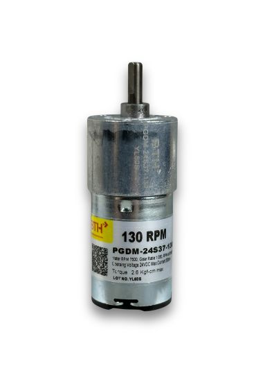 PGDM-24S37-130||24V DC Geared Motors, RPM 130, Gear Ratio 1:050, Length 77mm  