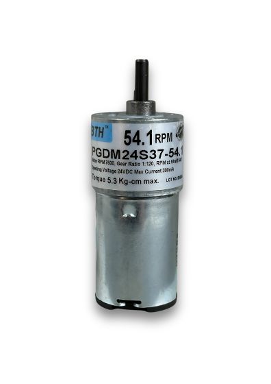 PGDM-24S37-54.1||24V DC Geared Motors, RPM 54.1, Gear Ratio 1:120, Length 77mm 