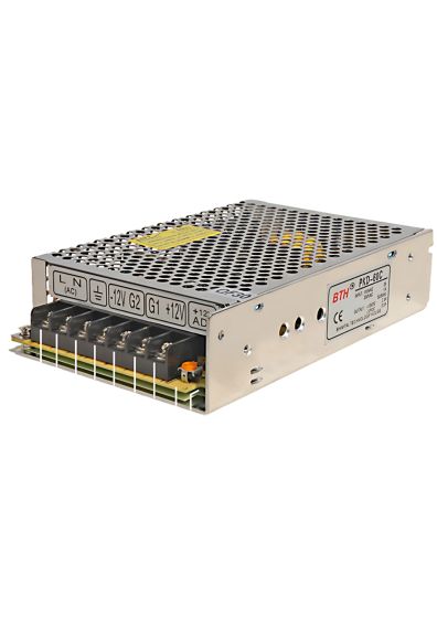PKD-60C||Dual Output Power Supply, 12V/1~2.5A, -12V/.3A~2.5A Output, Panel Mount