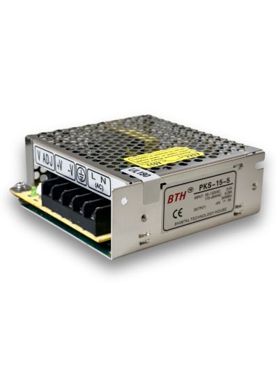 PKS-15-5||Single Output Power Supply, 5V/3A Output, Panel Mount 