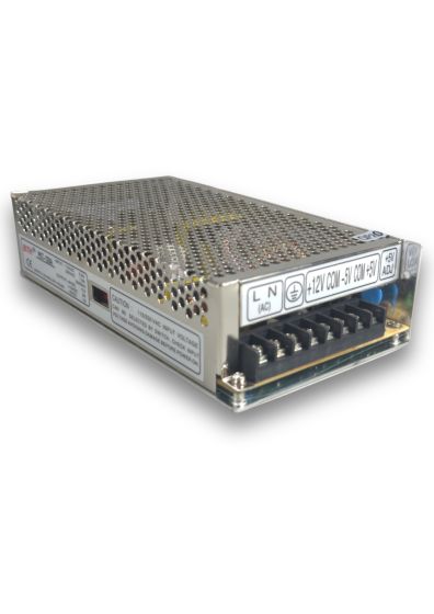 PKT-120A||Triple Output Power Supply, 5V/2~11A, 12V/.5~5A, -5V/.2~1A Output, Panel Mount 