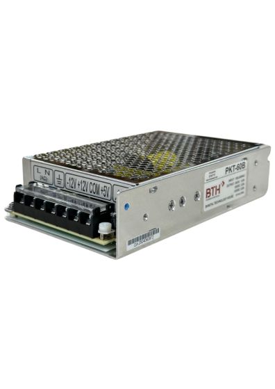 PKT-60B||Triple Output Power Supply, 5V 5A, 12V 2.5A, -12V 0.5A, DC, Panel Mount